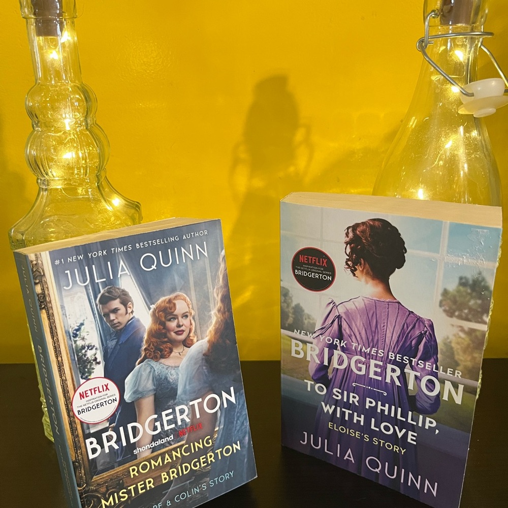 Set of Two New Bridgerton Books by Julia Quinn Romance NETFLIX